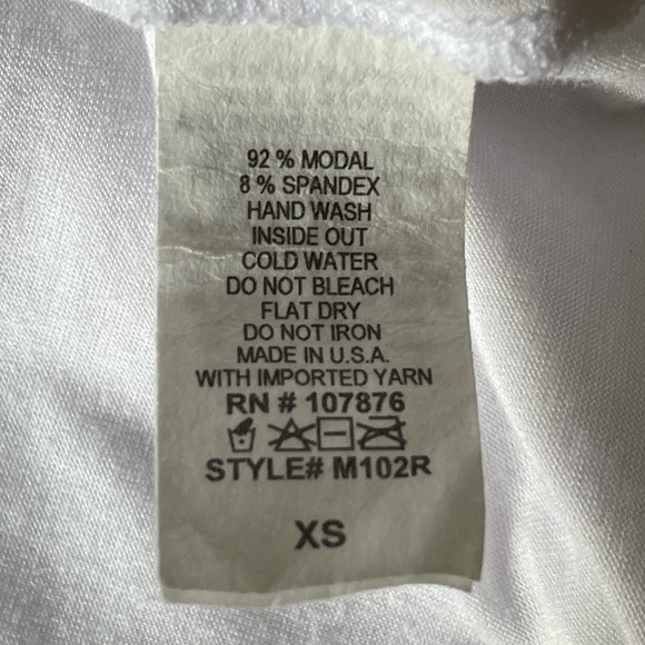 Comfy USA Basic White T-Shirt - Picture 5 of 5